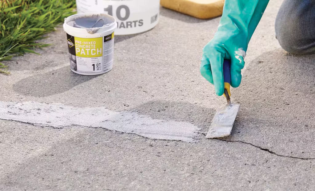 how to fix cracks in concrete step 6