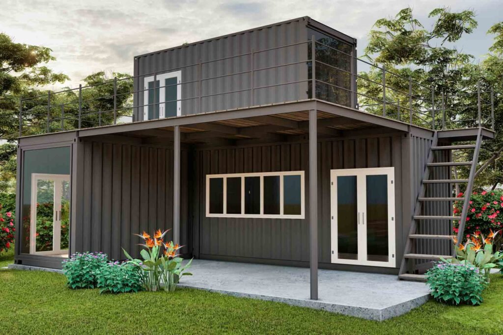 homeguide shipping container home exterior