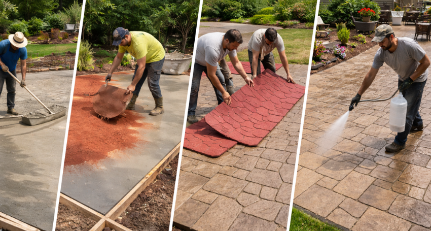 How Stamped Concrete Works