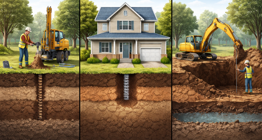 How Soil Testing & Excavation Impact Home Stability during residential construction