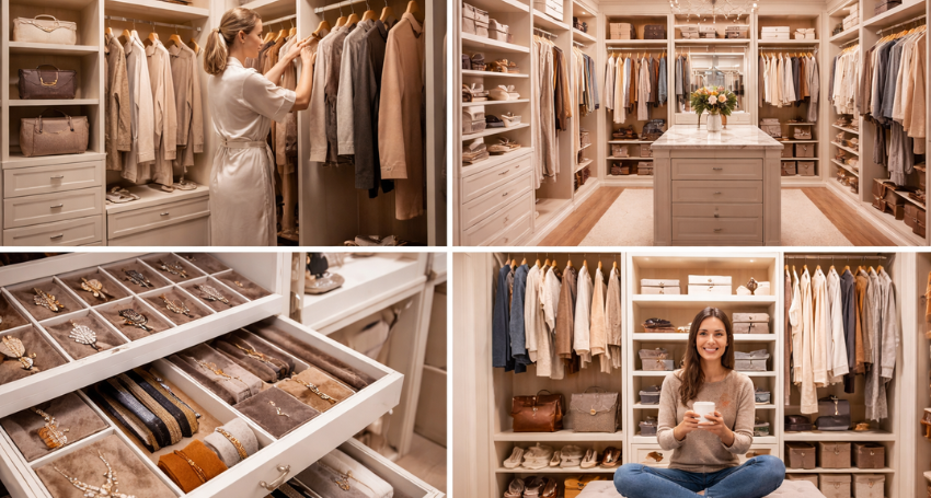 What Are the Benefits of a Custom Closet – organized walk-in closet design